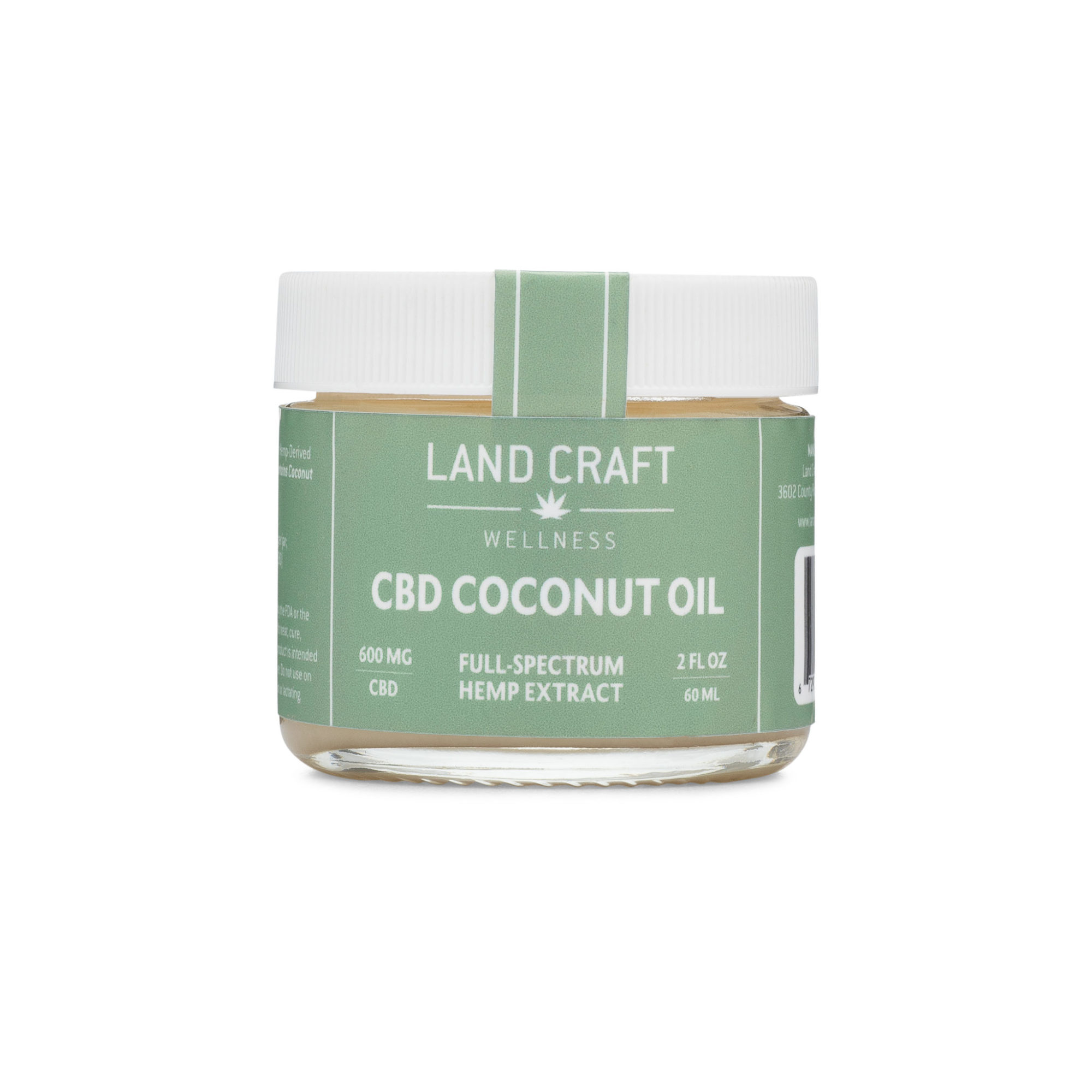 CBD Coconut Oil (600mg) Landcraft Wellness